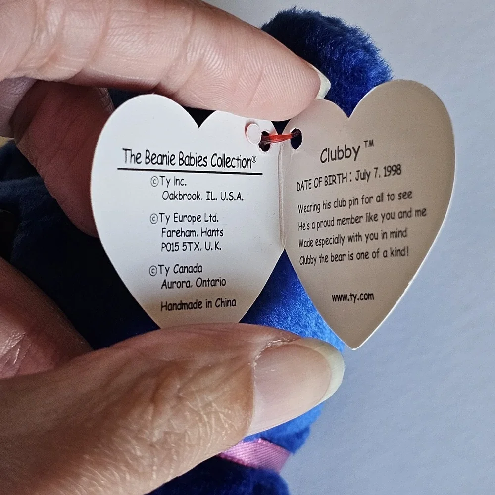 Vintage Ty Beanie Babies Official Club 